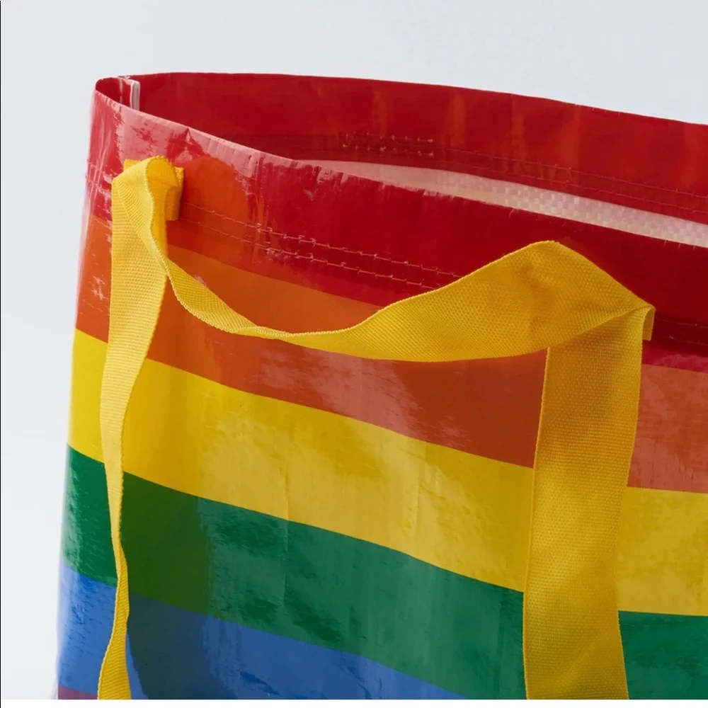 Set of 3 Ikea Storstomma bag, multicolor new with tags